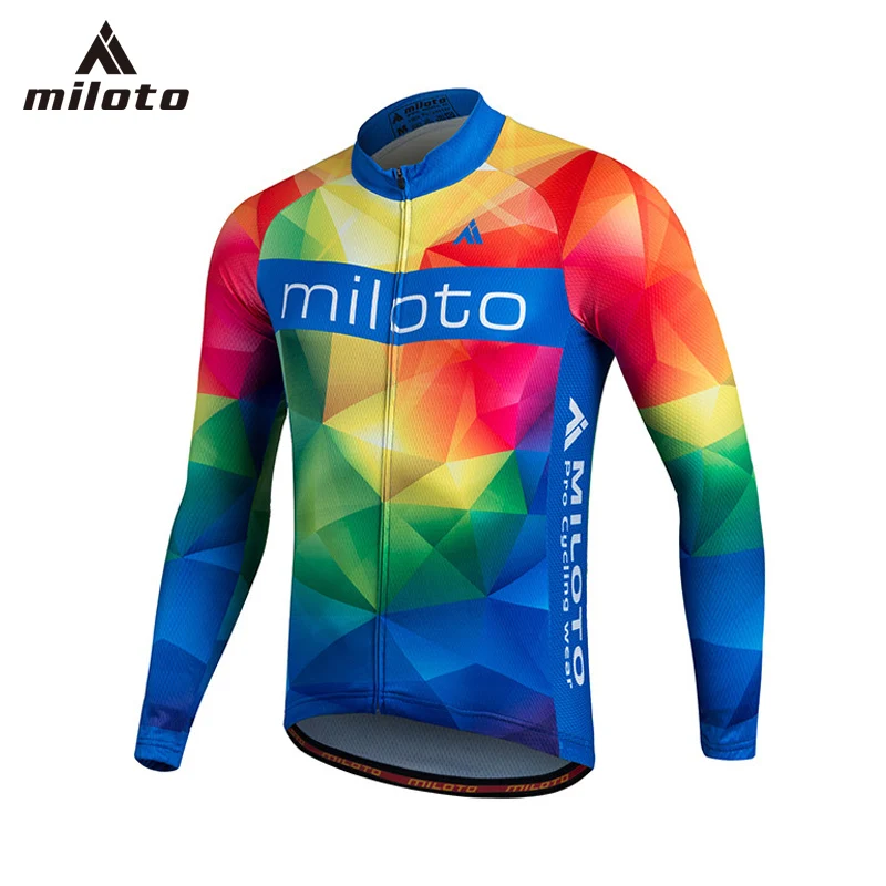 

MILOTO Men's Cycling jerseys Long Sleeve Bike Shirts Male MTB Racing Bicycle Clothes Ropa Ciclismo hombre Cycling Clothing