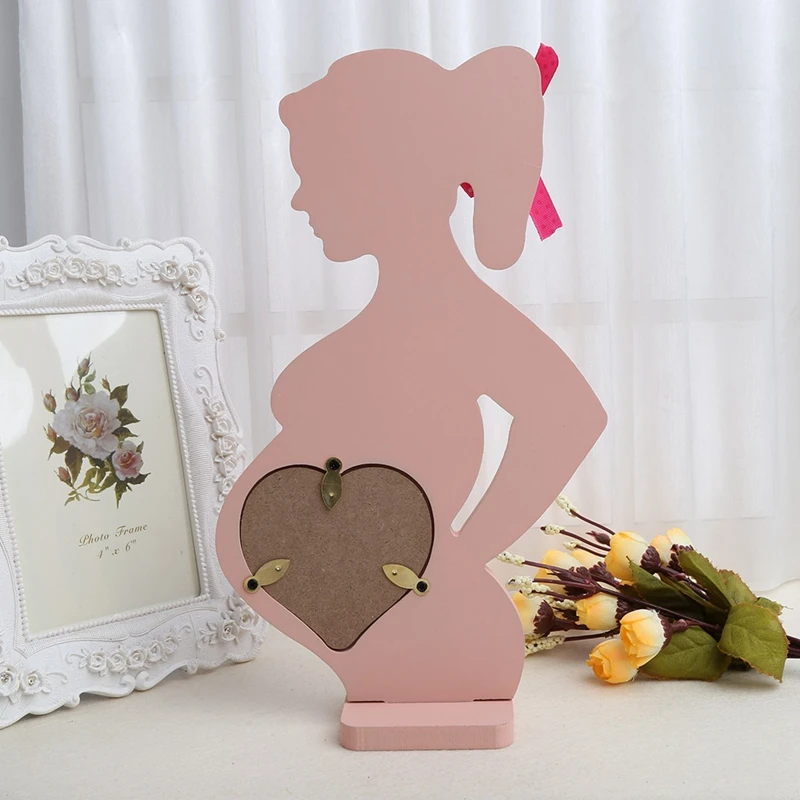 Новая деревянная фоторамка для беременных женщин мама свадьба пара домашний декор комнаты