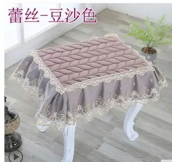

Square stool set home makeup stool cover four seasons universal piano dresser stool set modern minimalist lace