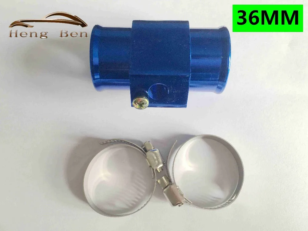 

HB Racing Blue 36mm Water Temperature Sensor Adapter Radiator Hose TEMP Gauge Joint Pipe