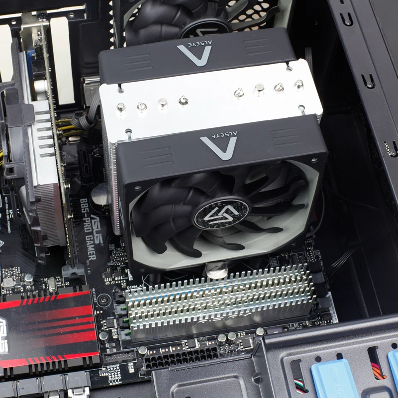 ALSEYE кулер для процессора TDP 280W 4Pin 120 мм куллер вентилятор 2011/775/1155/1151 и AM2 +/АМ3 +/ АМ4|pwm
