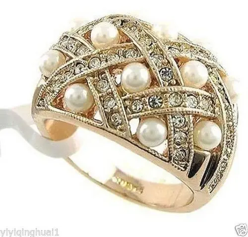 

shipping> >>>Noble and beautiful zircon and pearl rings 7-8-9 A1234