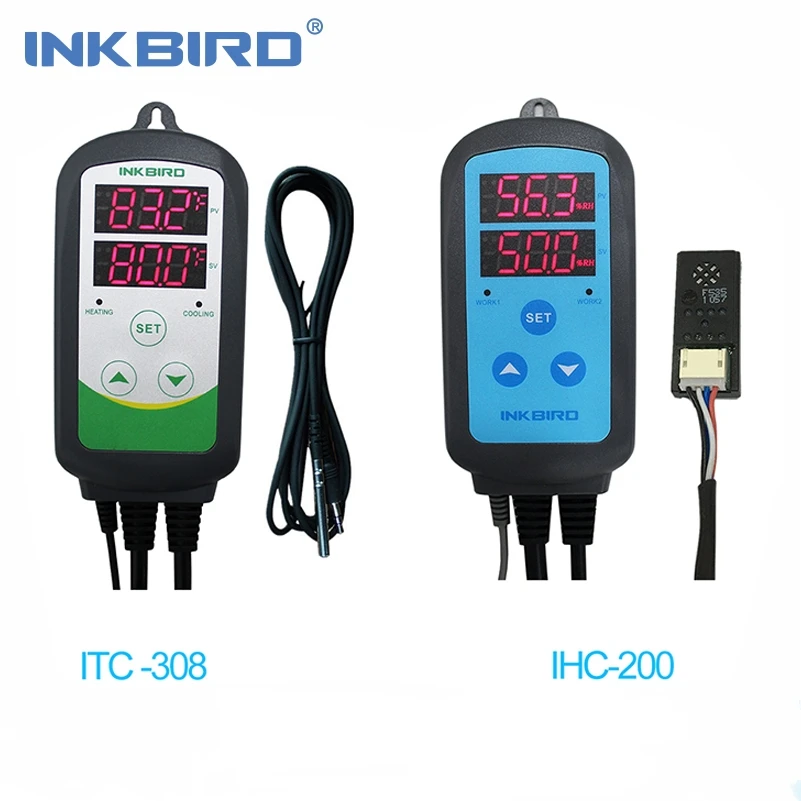Greenhouse Inkbird 12 periods Timer Stage ITC-310T-B Digital Heating /& Cooling Pre-wired Temperature Controller For Home brewing Heating mat