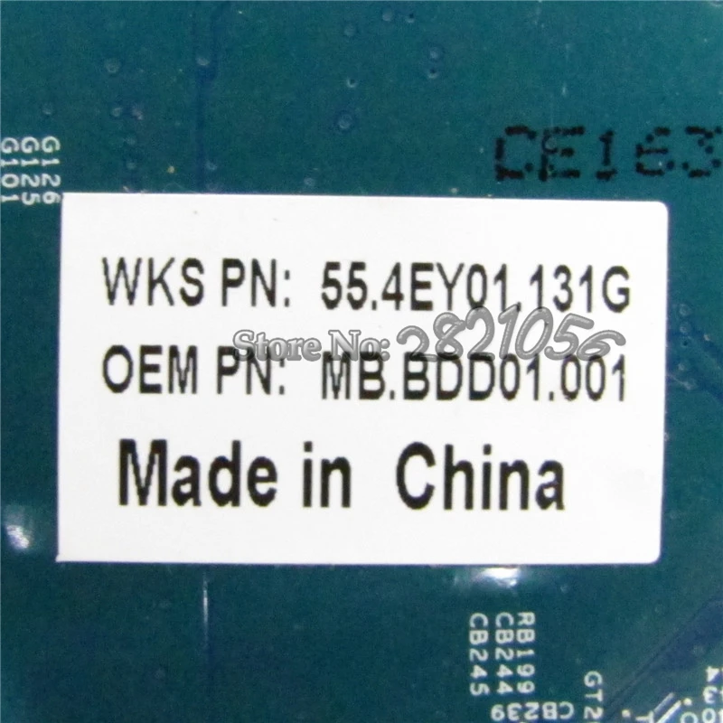 NOKOTION 48.4BU04.01M для Packard bell TJ65 Материнская плата ноутбука MBBDD01001 Мб. BDD01.001 GM45 DDR2 GT240M GPU Бесплатная Процессор Tesed