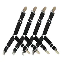 4 шт. застежки для простыни держатель для скатерти зажим для скатерти анти-движение лента сильная эластичность растягивающийся отель для дома