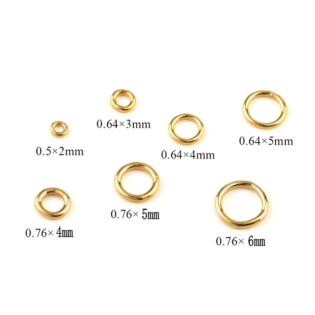 10pcs 2/3/4/5/6mm 14K gold filled closed jump rings 14K gold filled Split