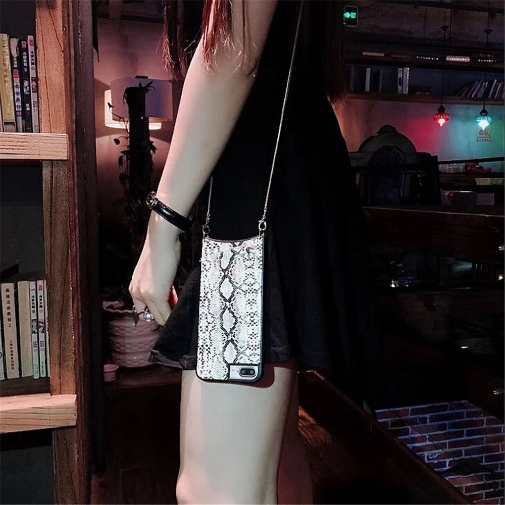 

Fashion Crossbody Cell phone Wallet bag for Credit Cards Case Cover with long chain for Iphone XS MAX XR X 6S 6 8 7 plus case