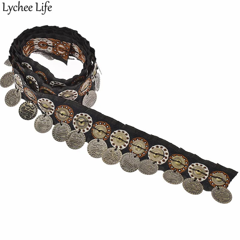 Lychee Life, богемная ленточка с бахромой, медные железные ленты, сделай сам, ручная работа, домашнее шитье, одежда, товары для декора - Цвет: Iron
