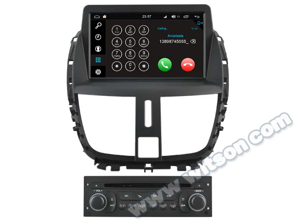 Perfect 8" Octa-Core Android 8.0 Car DVD Multimedia GPS Radio for Peugeot 207 2007-2014 & 207 CC 2007-2014 with Optional ADAS Function 1