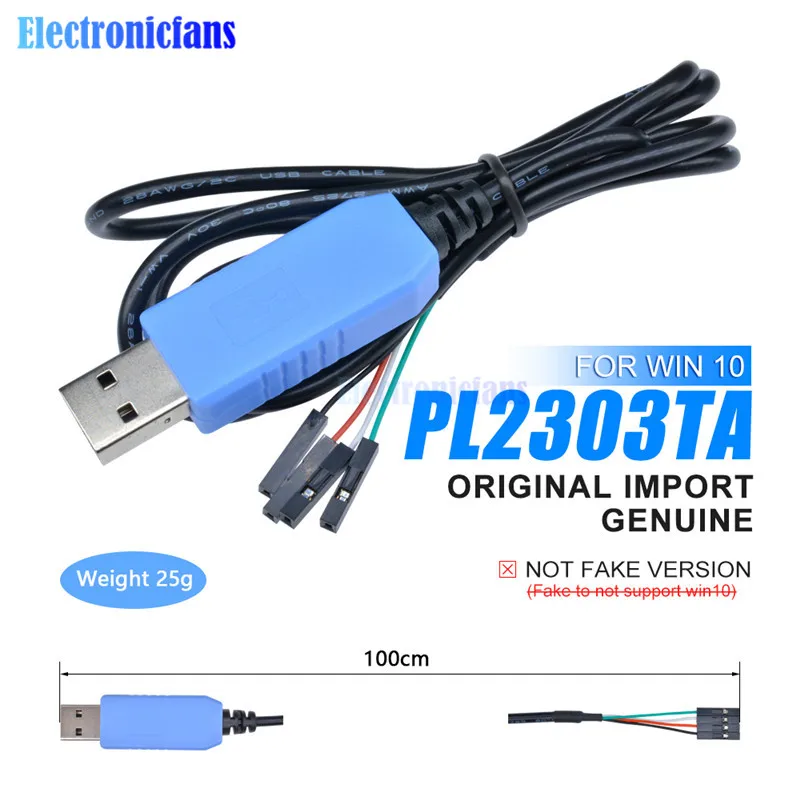 Оригинальный PL2303TA USB к TTL серийный кабель СКАЧАТЬ консоль отладки конвертер