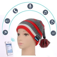 Bluetooth Music Hat Soft Warm Beanie Caps with Stereo Headphone Headset Speaker Wireless Microphone MZ022 For Android Smartphone