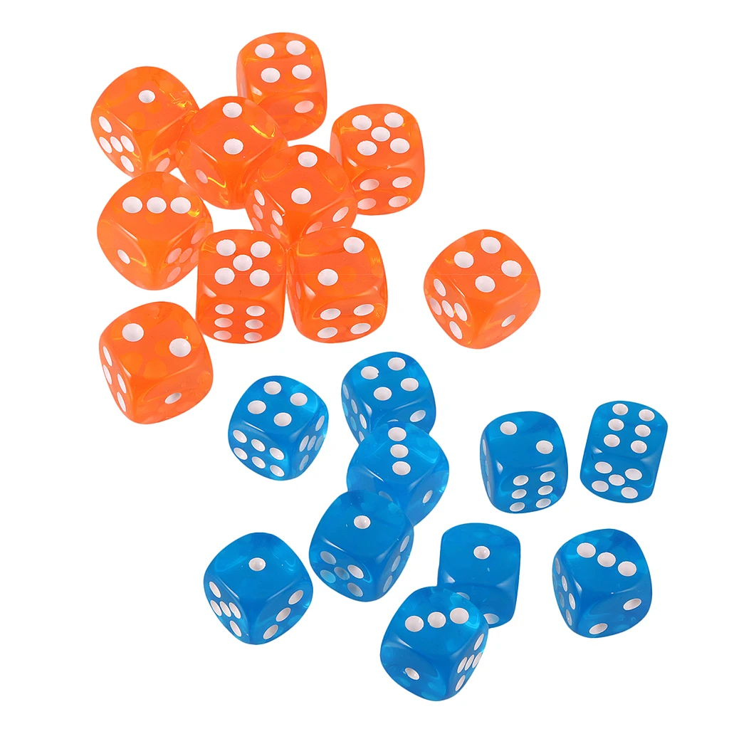 20PCS Polyhedral Dice Set for Dungeons & Dragons Dice Cup Game Board Game White Dot Dice Set