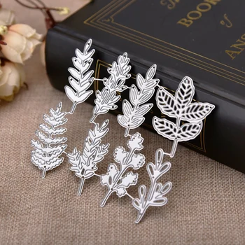 

8Pcs/set Plant Leaf Dies scrapbooking Metal Cutting Dies 2019 New Craft New Cutting Dies For Card Cut Die 10.4*9.6cm