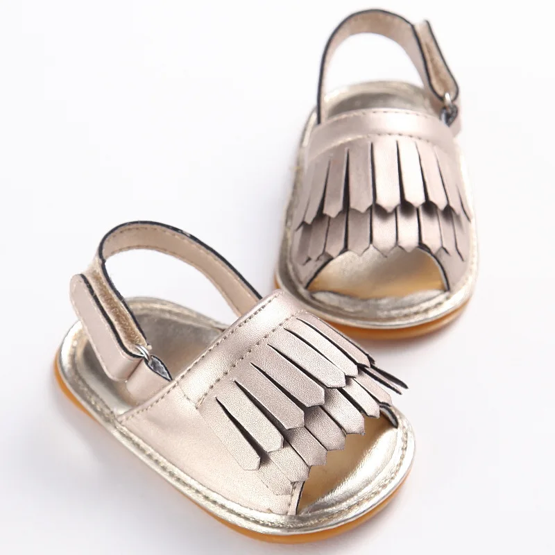 Для новорожденных обувь для девочек мягкая подошва из искусственной кожи, для детей, для тех, кто только начинает ходить, модные детские туфли-Мокасины с бахромой обувь для младенцев Одежда для маленьких девочек - Цвет: gold