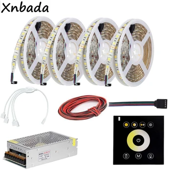 

Dual White CCT Touch Panel Led Controller,Led Strip SMD5050 Color Temperature Flexible Light Power Transformer Kit