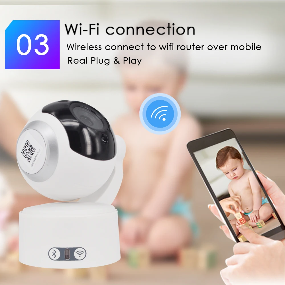 CTVMAN Wi Fi камера безопасности 1080p 2mp с Bluetooth динамиком PTZ Беспроводная IP мини