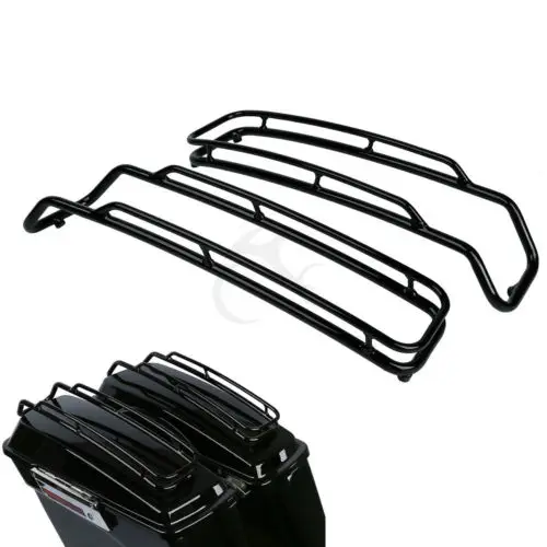 

Motorcycle Saddlebags Lid Top Rail Guard For Harley Touring Road King Street Glide Electra Glide Ultra 1994-2013 2012