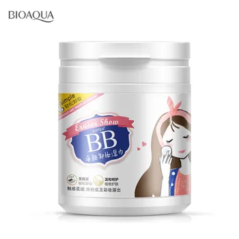 

BIOAQUA 100 Sheets quick makeup remover face eye deep cleansing cotton pads moisturizing cotton pads make up