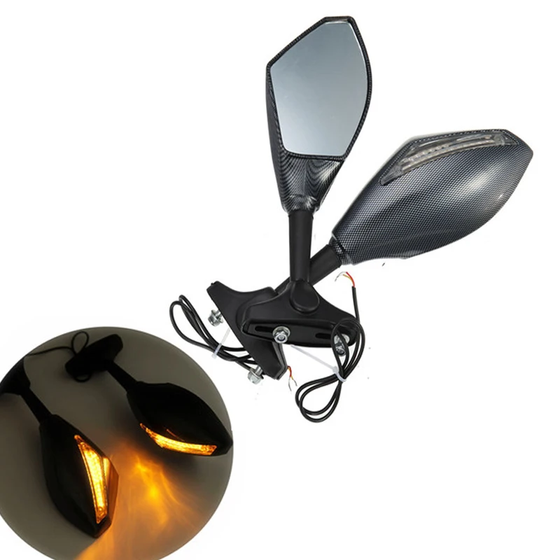 Retrovisores da Motocicleta Sinais de Volta Led para Honda Espelhos Indicador Luzes 1100 Cbf1000 Vtr 1000 f Firestorm Cbr1100xx Cbr 10 indicador luzes led para honda cbr1100xx cbr