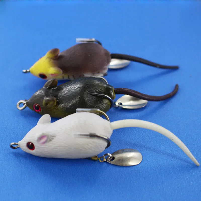 2016 Ray mouse artificial Lures plastic bait for sneakhead fishing with