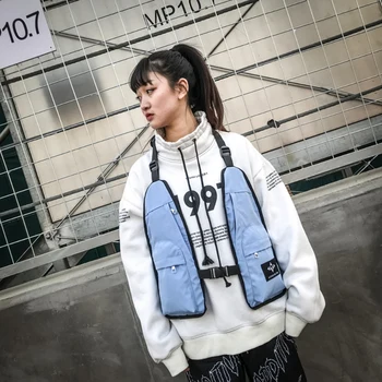 

2019 Unisex Nylon Chest Rig Bag Functional Durable Harness Waist Pack Outdoor Camping Vest Bag