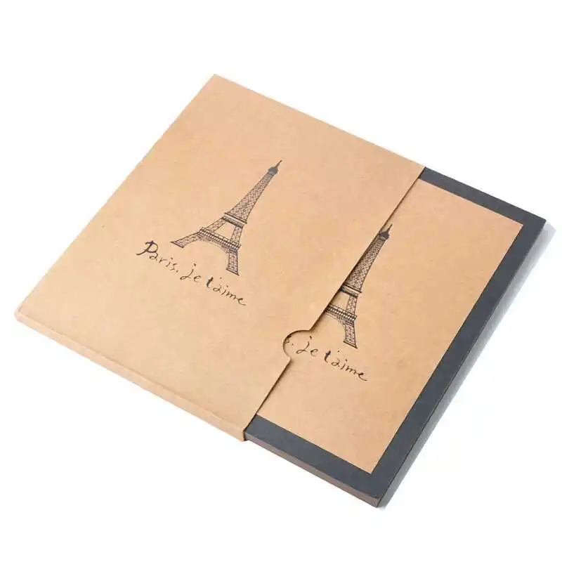 

High Quality Romantic Eiffel Tower Photo Album A4 Handmade Vintage DIY Scrapbooking Photo Album Card Stock