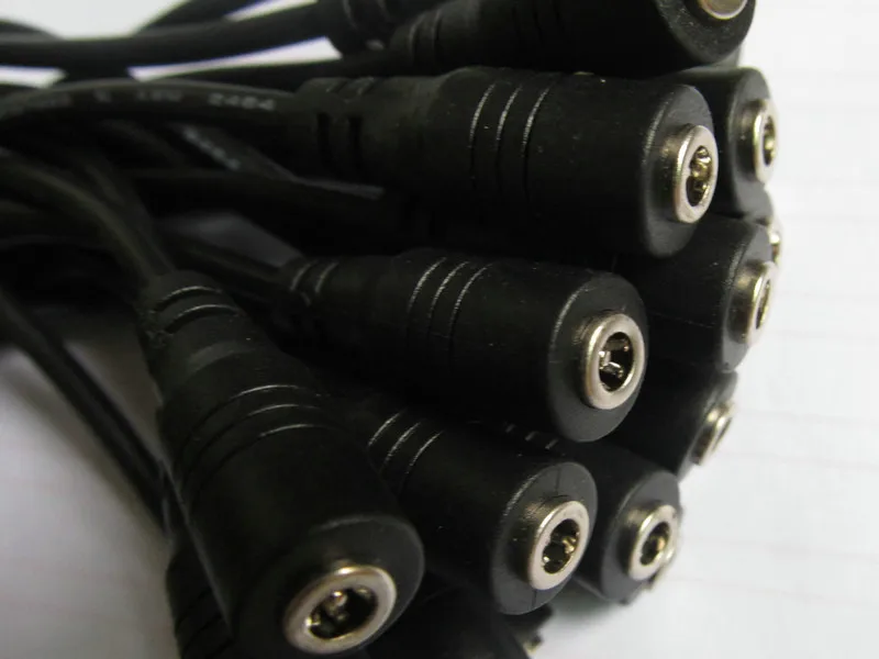 

3 pieces DC Plug 3.5X1.35mm Female Single Head Straight Navigation & Mobile Power Jack with Cord connector Cable 28cm