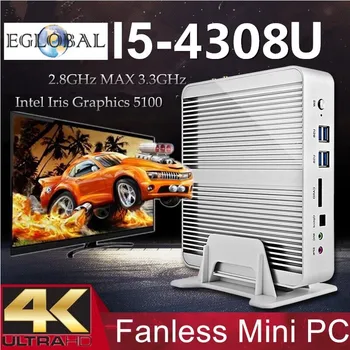 

Intel computadore Core i5Broadwell Fanless Mini PC Windows 7/8/10 Barebone Nettop 4K HDMI HTPC Intel Iris 5100 Graphics300M WiFi