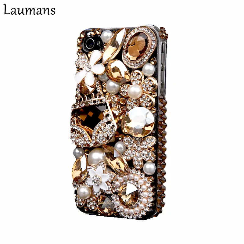 bilder für Laumans handy abdeckung für iPhone 6 6 s Fall Bling Gold Kristall blume Tasche Diamant Strass Abdeckung für iphone 7 7 plus 4 s 5 s bilder für Laumans handy abdeckung für iPhone 6 6 s Fall Bling Gold Kristall blume Tasche Diamant Strass Abdeckung für iphone 7 7 plus 4 s 5 s