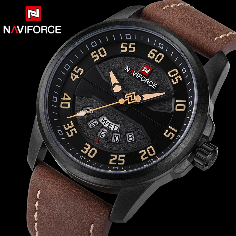 

2017 NAVIFORCE Brand Watch Fashion Sport Mens Watches Top Brand Luxury Military Quartz Watch waterproof Clock Relogio Masculino