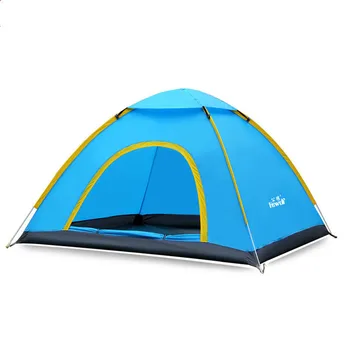 

Waterproof Ultralight 2 person Quick Open tent Outdoor Camping Single Layer Beach camping tent Hiking Fully Automatic Tent
