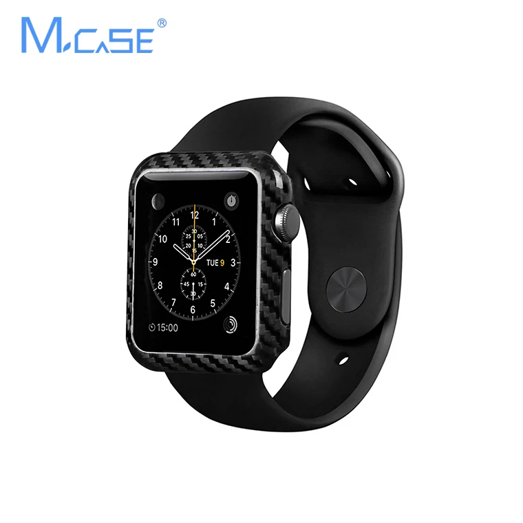 bilder für Mcase Neue Ankunft Für Apple Uhr Kohlefaser Abdeckung 42mm 38mm Luxury Ultra Thin Echte Carbon-abdeckung Für i Uhr bilder für Mcase Neue Ankunft Für Apple Uhr Kohlefaser Abdeckung 42mm 38mm Luxury Ultra Thin Echte Carbon-abdeckung Für i Uhr
