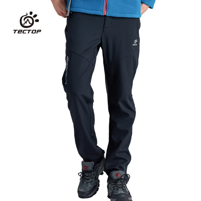 2016 New Autumn Winter Brand Men Softshell Hiking Pants Man Outdoor