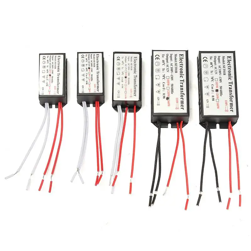 

AC 110V To AC 12V 20/40/105/160W Power Supply Adapter Lighting Transformer LED Driver For LED Strip Light