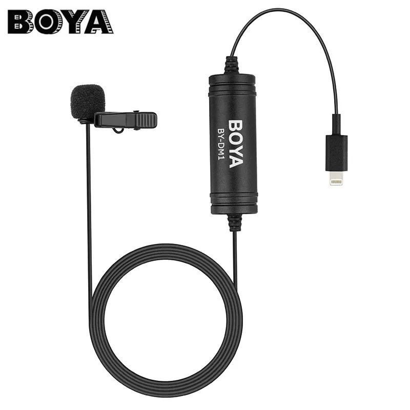 

BOYA BY-DM1 Lavalier Microphone Clip-on Mic for Iphone X 8 7 Plus for iPad Pro Mini 4 2 Air 2 for Ipod TOUCH