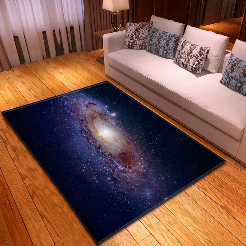 Galaxy Space Stars напечатаны 3D ковры для гостиной, спальни, коврики для гостиной, чайный коврик для стола, мягкий фланелевый декоративный ковер большого размера - Цвет: 18