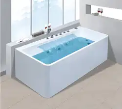 1700 мм длинные серфинг вихревые пузыри Ванна Акриловая Hydromassage для ванной, Каскадный кран NS1107