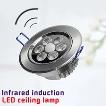 LED motion sensor ceiling light uses bathroom hallway Aluminum material ceiling light fixture lamp huamn body induction auto