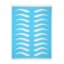 10 шт. синие резиновые накладки на брови Skin15cm x 20 cm Перманентная кожа для обучения татуировкам для начинающих