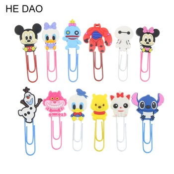

Hot Sales Cute Cartoon Characters Paper Clip Bookmark Promotional Gift Stationery School Office Supply Escolar Papelaria