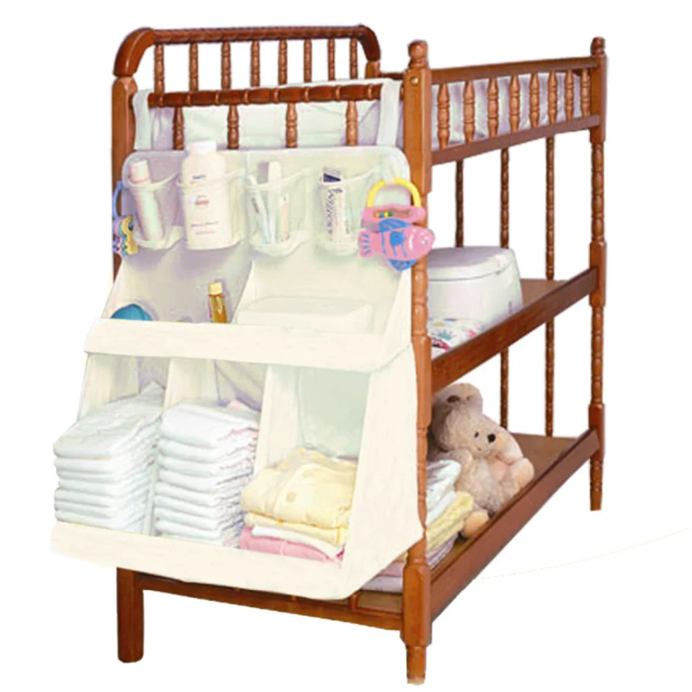 Baby Crib Children's Bed Hanging Bag Portable Waterproof Diapers Bedside Organizer Bed Bumper Cradle bag Bedding Accessories