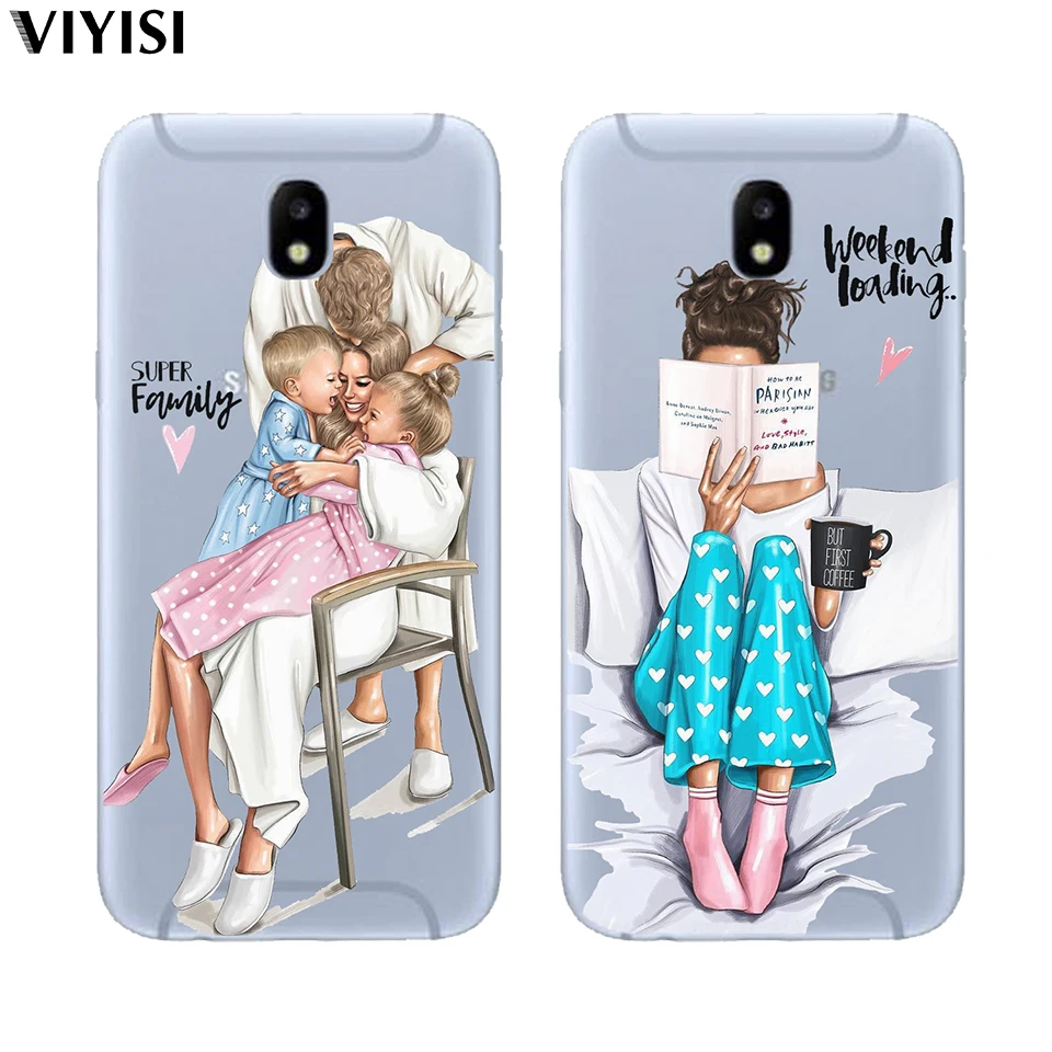 Для Samsung galaxy a7 2018 чехол A6 A8 A5 J5 J7 J8 J6 J4 Plus Fundas Weekend черный коричневый волос для
