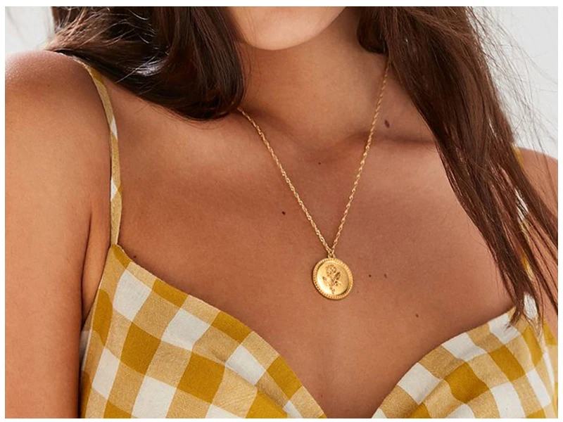 Rose Flower Necklace  (3)