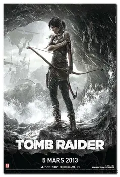 Шелковый Плакат Гобелен Tomb Raider Лара Крофт В Ассортименте 3