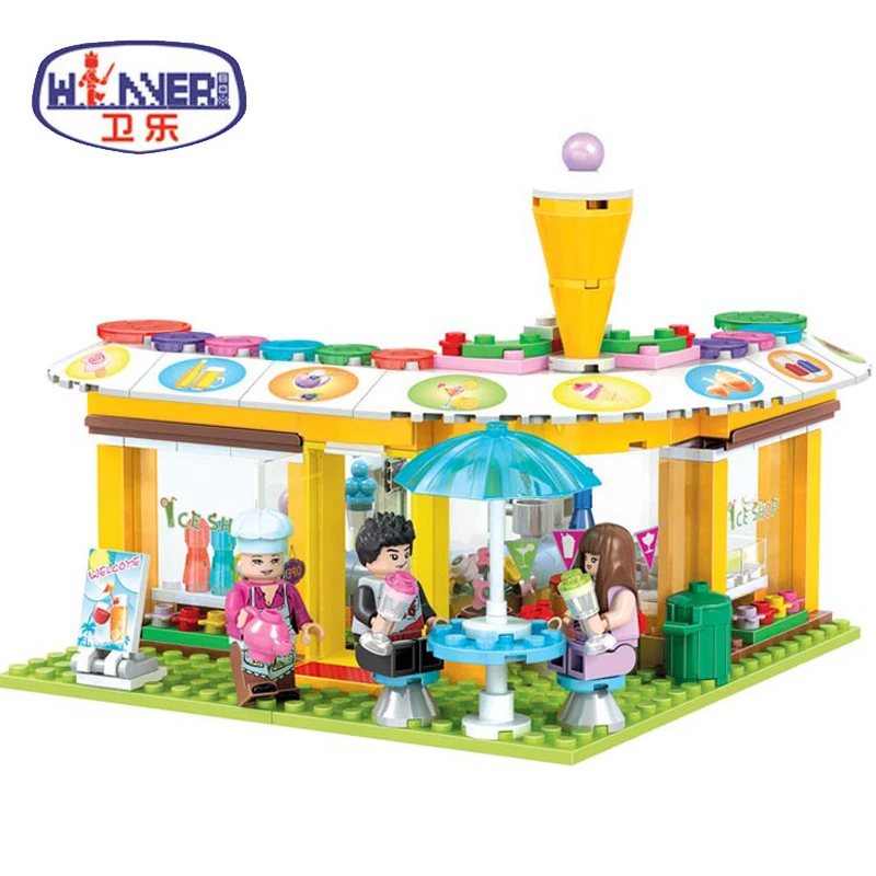 

Friends Series City Park Cafe Cold Stores Model Building Block Girl Toys Children Gifts Minis Bricks Compatible Legoes Toys