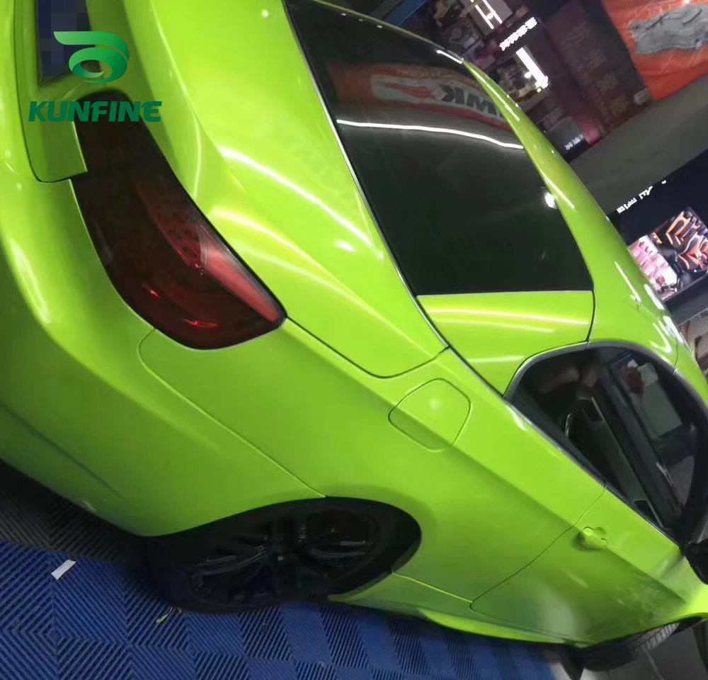 Car Vinyl film Body Sticker Car sticker Dream gold Sprout green (4)