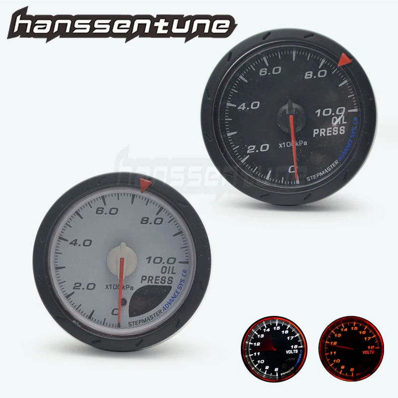 Brand 60MM 2.5" Advanced CR Gauge Oil Pressure car meter with White