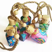 Цветочный художественный подвесной освежитель воздуха для автомобиля, распылитель духов, флакон для духов, Многоцветный освежитель воздуха банка, освежитель воздуха Z1204