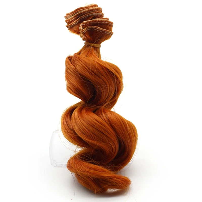 Большая волна ручной работы куклы парики DIY повязка локон волос для кукол аксессуары