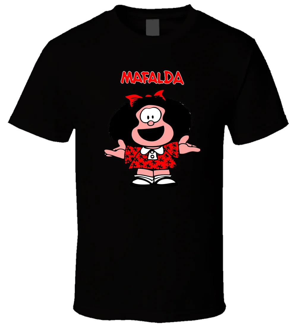 

MAFALDA 3 New Hot Sale Black Men T Shirt Cotton Size S - 3XL T-Shirt Men Short Sleeve Funny Tricolor Top Tee Trend
